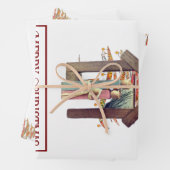 Vrolijk kerstfeest! inpakpapier vel (In situ)