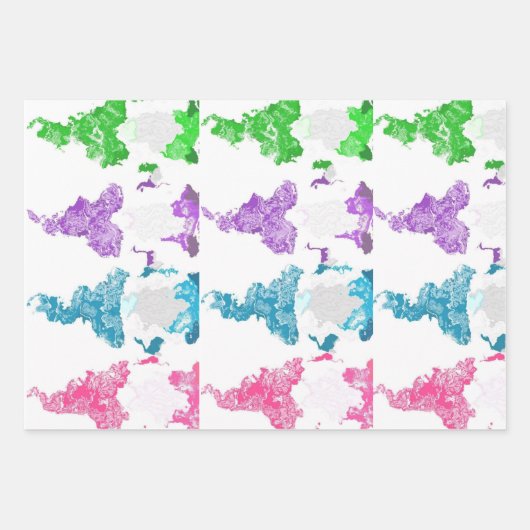 Vrolijk kerstfeest inpakpapier vel (Voorkant 3)