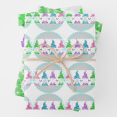 Vrolijk kerstfeest inpakpapier vel (In situ)