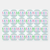 Vrolijk kerstfeest inpakpapier vel (Voorkant)