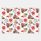 Vrolijk kerstfeest inpakpapier vel (Voorkant 2)
