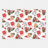 Vrolijk kerstfeest inpakpapier vel (Voorkant)