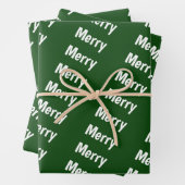 Vrolijk kerstfeest inpakpapier vel (In situ)