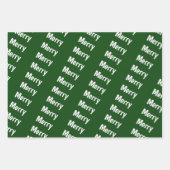 Vrolijk kerstfeest inpakpapier vel (Voorkant)