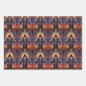 Vrolijk kerstfeest inpakpapier vel (Voorkant 3)