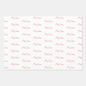 Vrolijk kerstfeest inpakpapier vel (Voorkant 2)