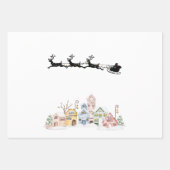 Vrolijk kerstfeest inpakpapier vel (Voorkant 3)