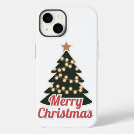 Vrolijk Kerstfeest iPhone 14 Hoesje: Stijlvol Nieu Case-Mate iPhone 14 Hoesje