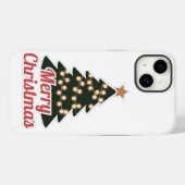 Vrolijk Kerstfeest iPhone 14 Hoesje: Stijlvol Nieu Case-Mate iPhone Case (Achterkant (horizontaal))