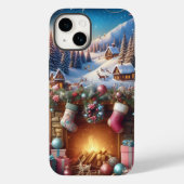 Vrolijk kerstfeest iPhone 14 stoer Hoesje (Achterkant)