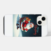 Vrolijk kerstfeest iPhone hoesje (Achterkant horizontaal)