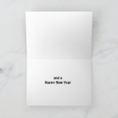 "VROLIJK KERSTFEEST IS GEWENST" aan VROUW TEACHER  Feestdagen Kaart (Binnen)