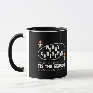"Vrolijk kerstfeest is het feestelijke seizoensont Mok