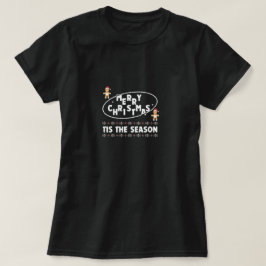 "Vrolijk kerstfeest is het feestelijke seizoensont T-shirt