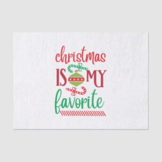 Vrolijk kerstfeest is mijn favoriet tissuepapier