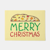 Vrolijk kerstfeest Italiaanse vakantie Biscotti Ba Deurmat (Voorkant)