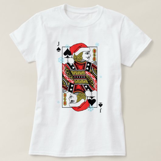 Vrolijk kerstfeest Jack van Spades T-shirt (Design voorkant)