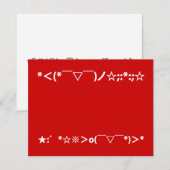 Vrolijk kerstfeest Japanse moties Feestdagenkaart (Voorkant / Achterkant)