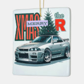 Vrolijk Kerstfeest (JDM Legends) Keramisch Ornament (Links)
