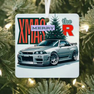 Vrolijk Kerstfeest (JDM Legends) Metalen Ornament