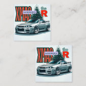 Vrolijk Kerstfeest (JDM Legends) Notitiekaartje (Voorkant / Achterkant)