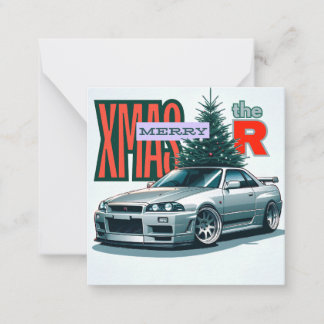 Vrolijk Kerstfeest (JDM Legends) Notitiekaartje