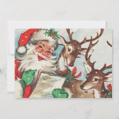 Vrolijk kerstfeest, je  fotokerstman terug feestdagenkaart (Achterkant)