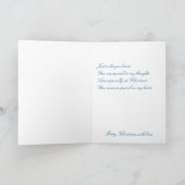 Vrolijk kerstfeest, je missen feestdagen kaart (Binnen)