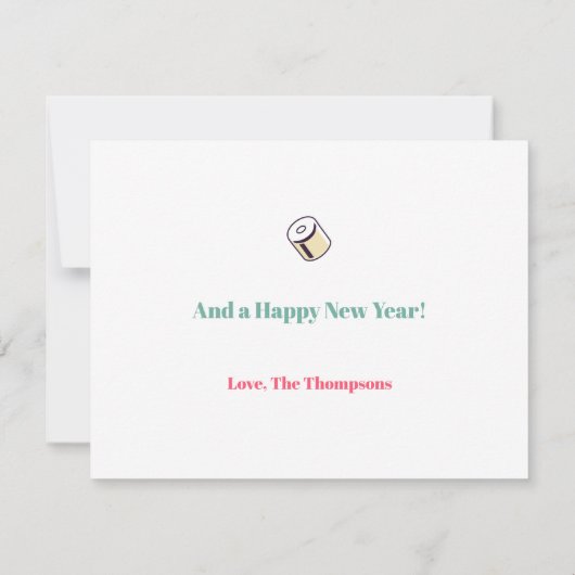 Vrolijk kerstfeest je smerige COVID-beest Feestdagenkaart (Achterkant)