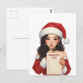 Vrolijk kerstfeest Je staat Schattige op mijn stou Briefkaart (Voorkant / Achterkant)