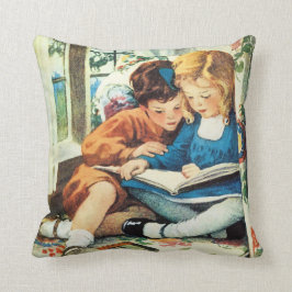 Vrolijk kerstfeest, Jessie Willcox Smith Fine Art Kussen