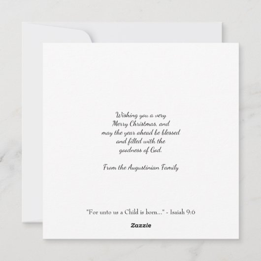 Vrolijk kerstfeest JESUS is de reden Christelijk Feestdagenkaart (Achterkant)