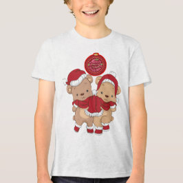 Vrolijk Kerstfeest Jeugd Tri-blend T-Shirt