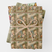 Vrolijk kerstfeest Jezus die papier pakt Inpakpapier Vel (In situ)