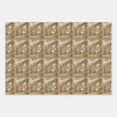 Vrolijk kerstfeest Jezus die papier pakt Inpakpapier Vel (Voorkant)