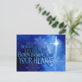 Vrolijk kerstfeest Jezus Feestdagenkaart (Staand voorkant)