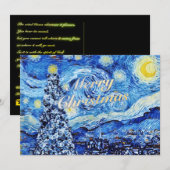 Vrolijk kerstfeest John 3:8 Bijbelverse Briefkaart (Voorkant / Achterkant)