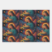 Vrolijk kerstfeest Jolly feestelijk inpakpapier (Voorkant 2)