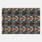 Vrolijk kerstfeest Jolly feestelijk inpakpapier (Voorkant)