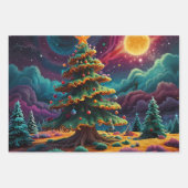 Vrolijk kerstfeest Jolly feestelijk inpakpapier Vel (Voorkant 3)