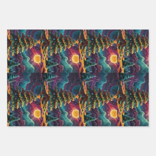 Vrolijk kerstfeest Jolly feestelijk inpakpapier Vel (Voorkant)