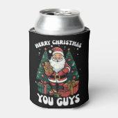 Vrolijk kerstfeest jongens Kerstman Blikjeskoeler (Blikje Voorkant)
