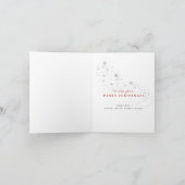 Vrolijk Kerstfeest Joy Foto Snowflakes Vakantie Ka Notitiekaartje (Binnen)