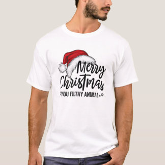 Vrolijk kerstfeest jullie Filthy Animals T-shirt