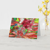 vrolijk kerstfeest! Kaart (Gele Bloem)