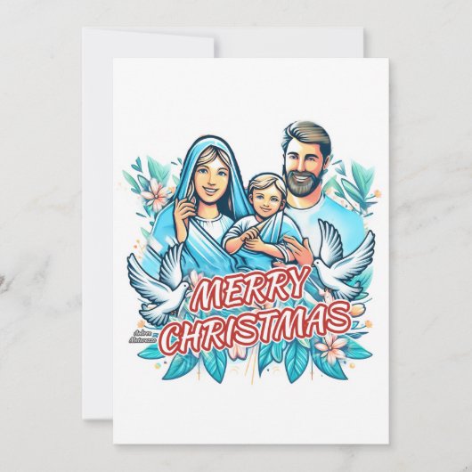 Vrolijk kerstfeest kaart (Voorkant)