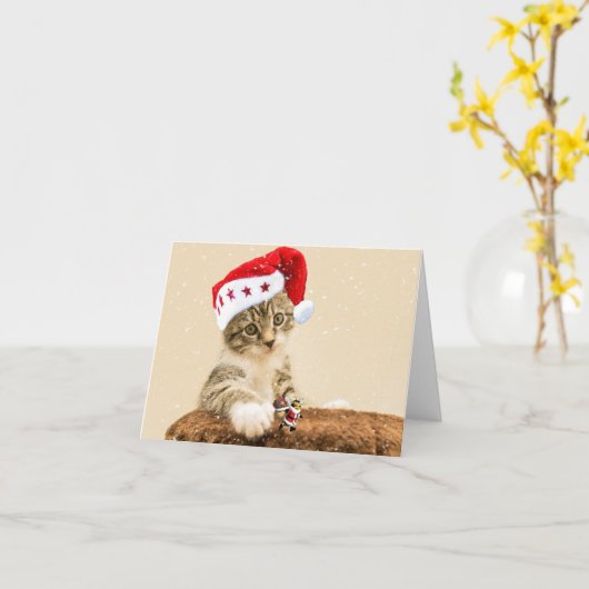 Vrolijk kerstfeest. kaart (Gele Bloem)