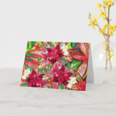 vrolijk kerstfeest! Kaart (Gele Bloem)