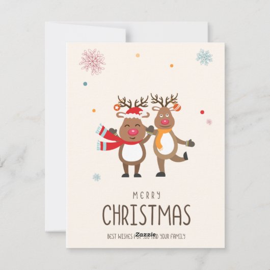 Vrolijk kerstfeest Kaart (Achterkant)