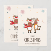 Vrolijk kerstfeest Kaart (Voorkant / Achterkant)